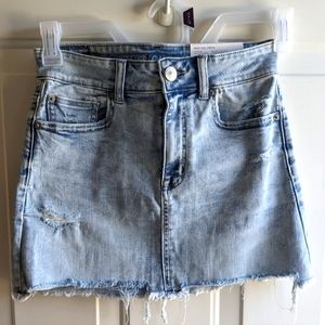 American Eagle Next Level Stretch High Rise Denim Mini Skirt, Western, NWT